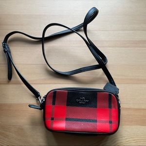Coach Plaid Mini Purse / wallet - EUC